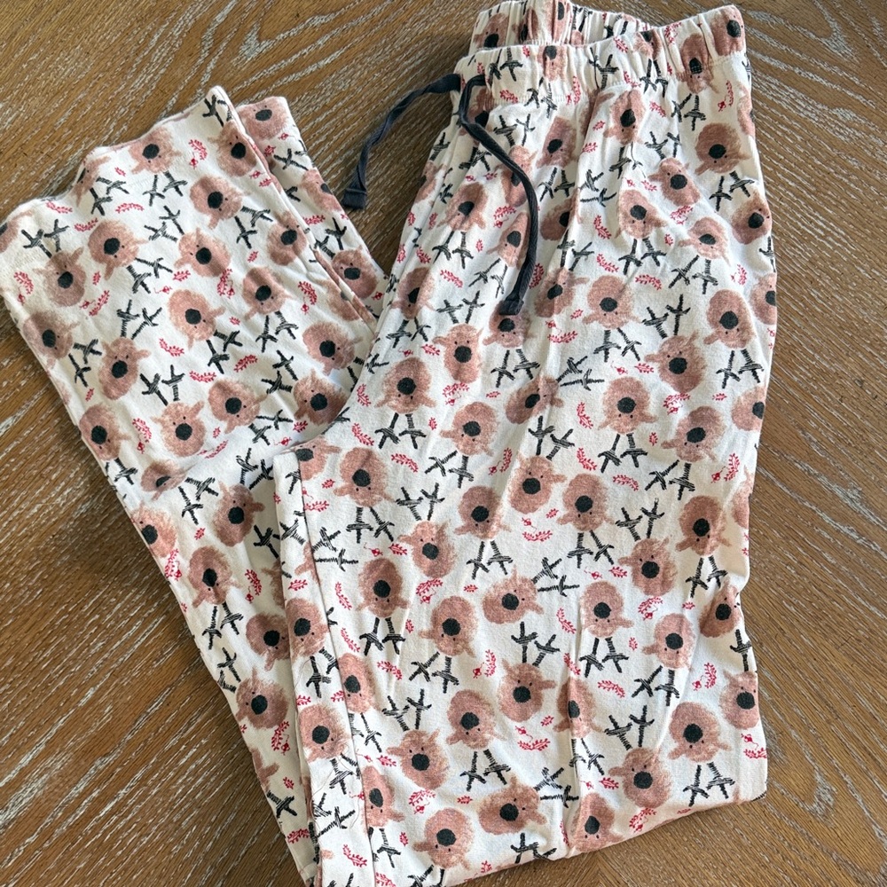Burt's Bees Reindeer pajama bottoms
